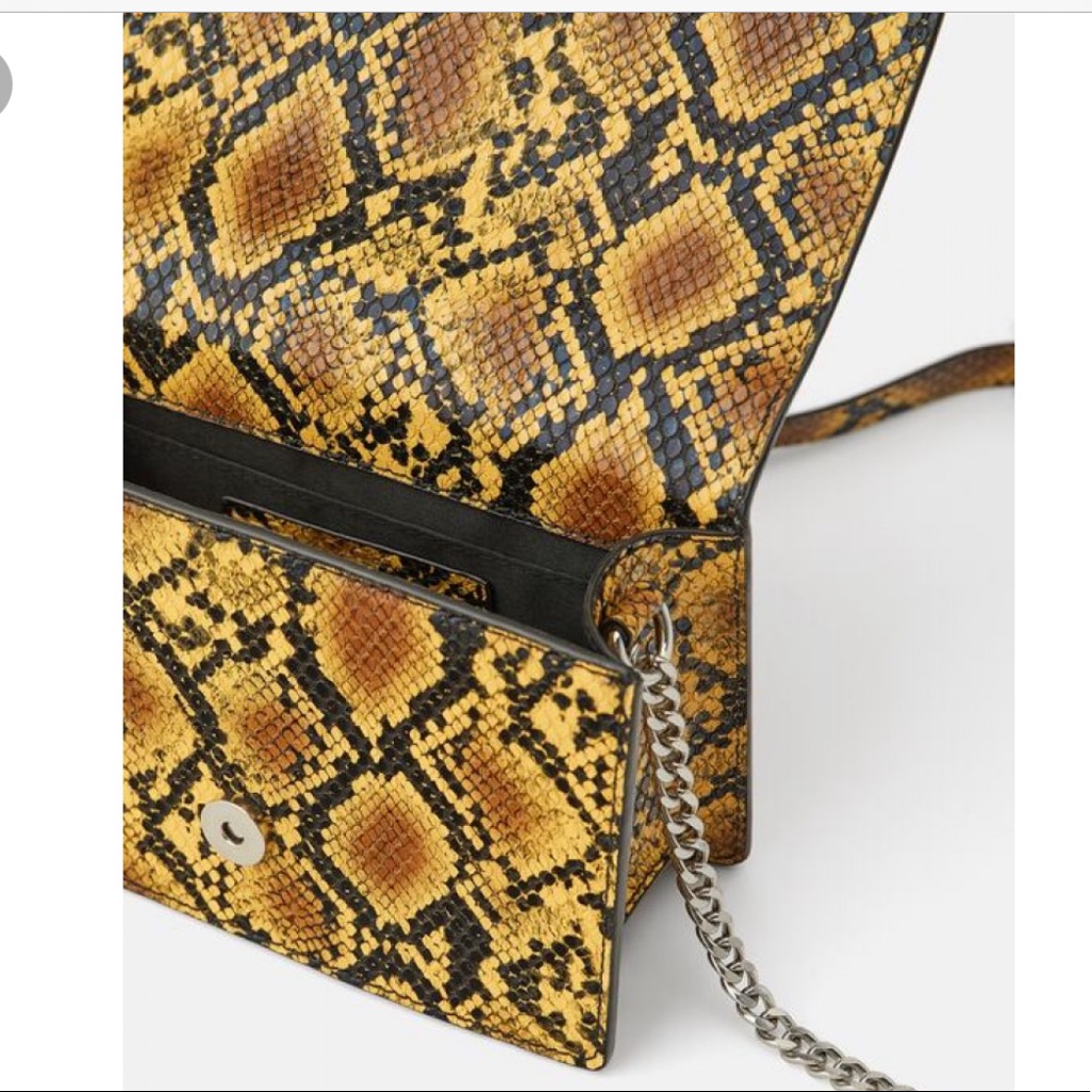 Zara Python Small Handbag
